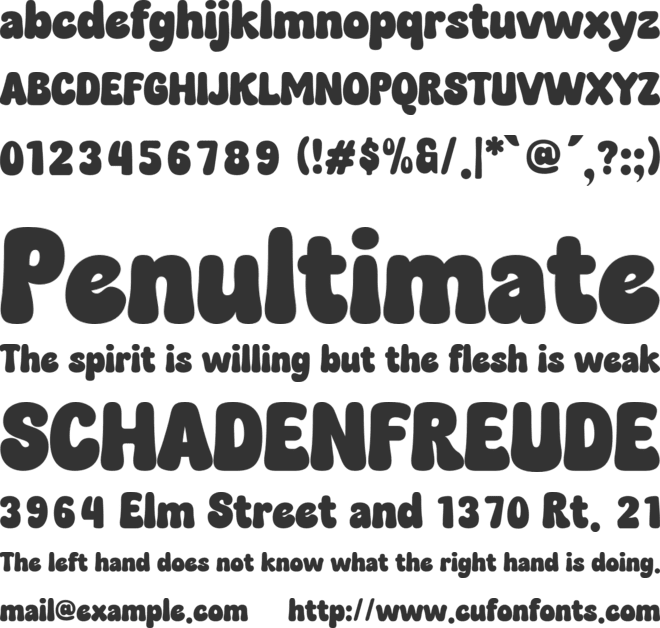 Milkyway font preview