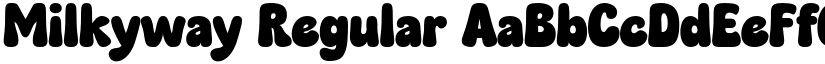 Milkyway Regular font