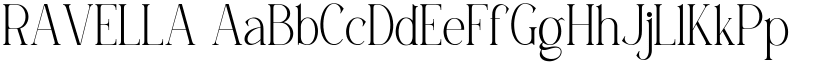 RAVELLA font
