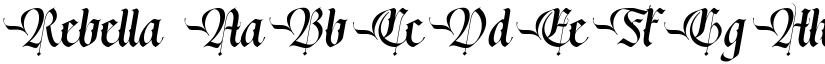 Rebella font