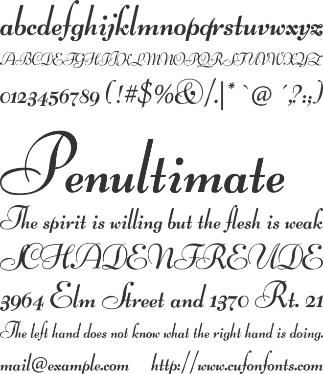 Lucien Schoenschriftv CAT font preview