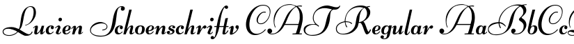 Lucien Schoenschriftv CAT Regular font