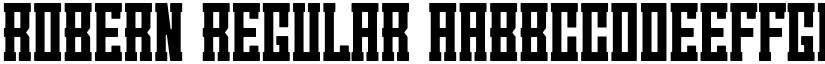 Robern Regular font