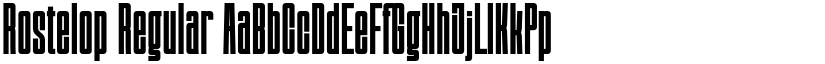 Rostelop Regular font