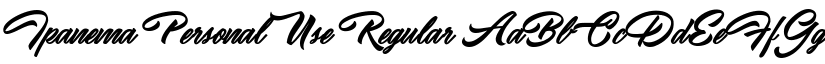 Ipanema Personal Use Regular font