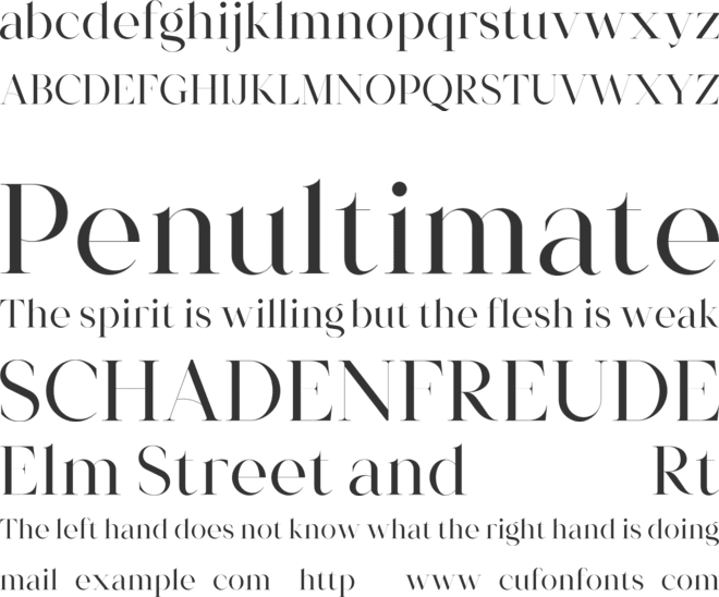 Morlique font preview