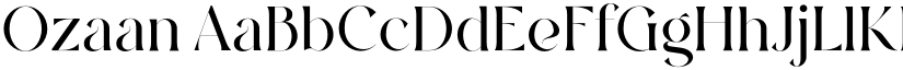 Ozaan font