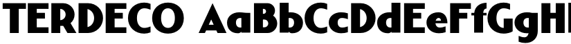 TERDECO font