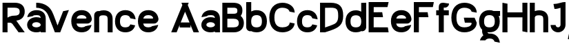 Ravence font