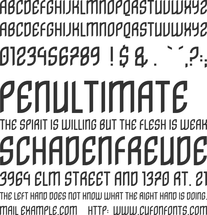 Distrito font preview