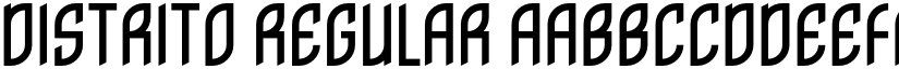 Distrito Regular font