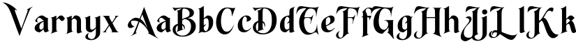 Varnyx font
