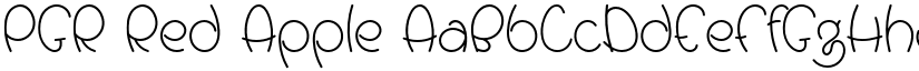 PGR Red Apple font