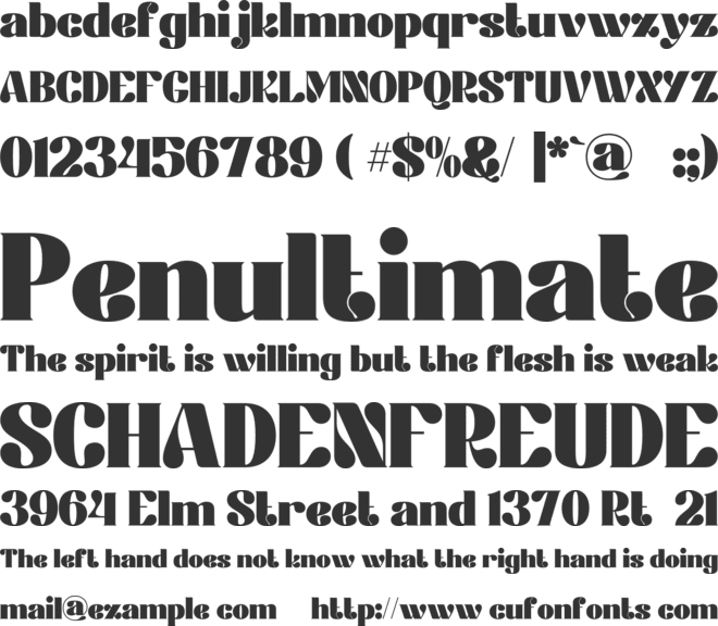 Krysan font preview