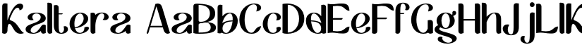Kaltera font