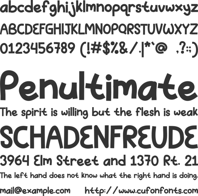 LILKID font preview