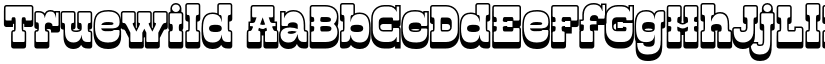 Truewild font