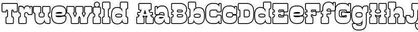 Truewild font