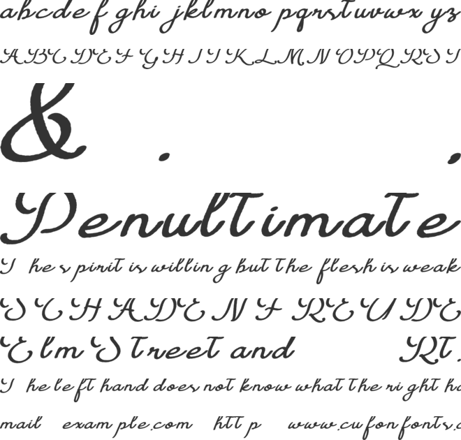 La Garpia font preview