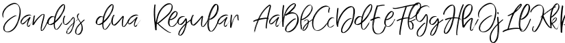 Jandys dua Regular font