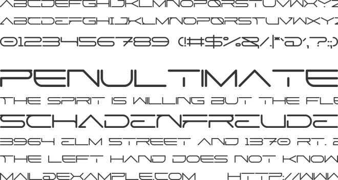 Astron Valley - font preview