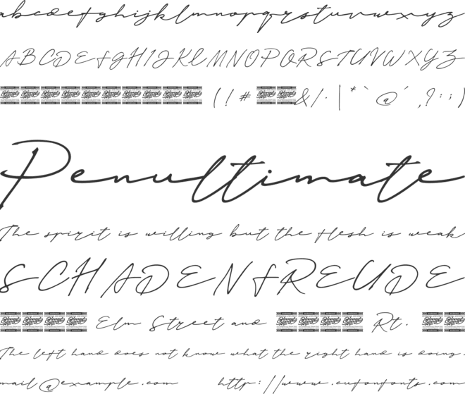 Janetta Silloam font preview