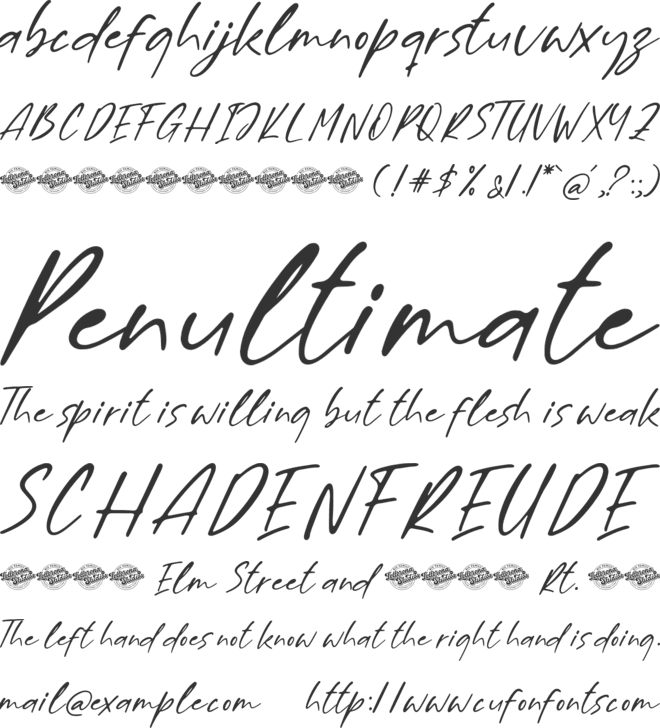 Billion Champagne Scattered DEM font preview