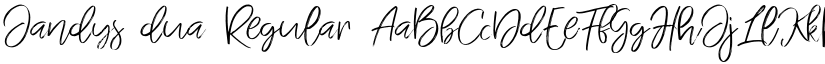 Jandys dua Regular font