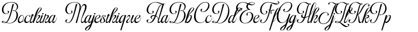 Bocthira Majesthique font