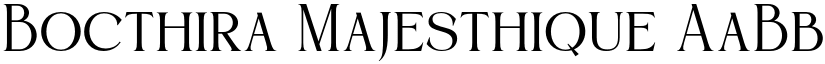 Bocthira Majesthique font