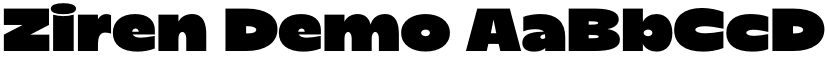 Ziren Demo font