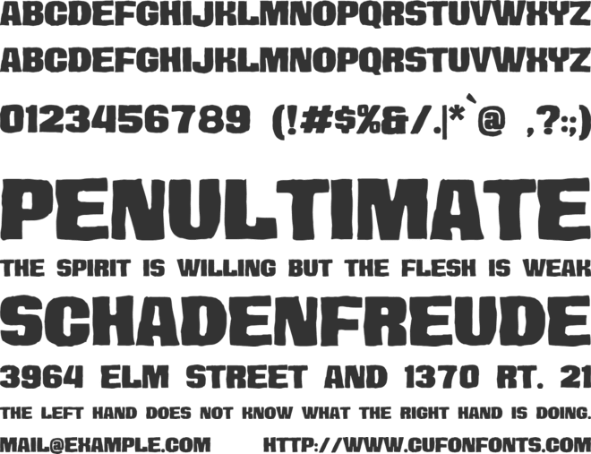 Hover Ridley font preview