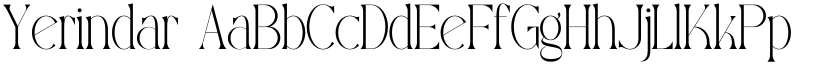 Yerindar font