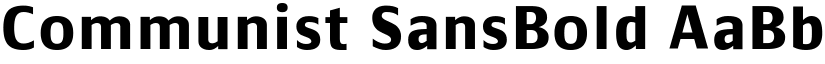 Communist SansBold font