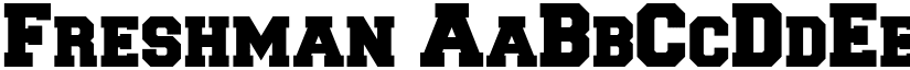 Freshman font