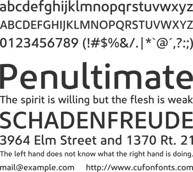 Kashif TRIAL font preview