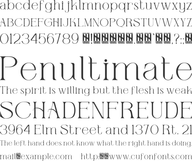 Seraphim Font font preview