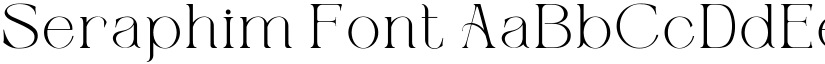 Seraphim Font font