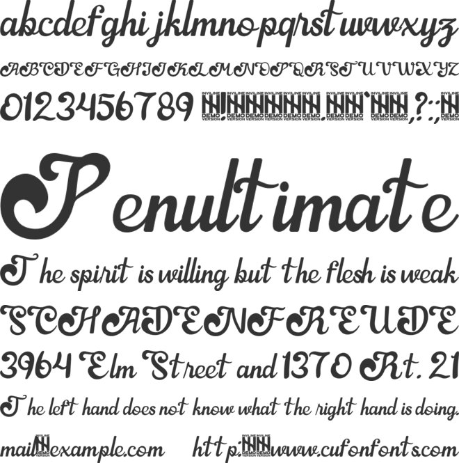 Agatha Louis font preview