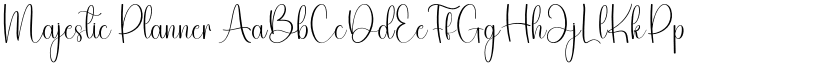 Majestic Planner font