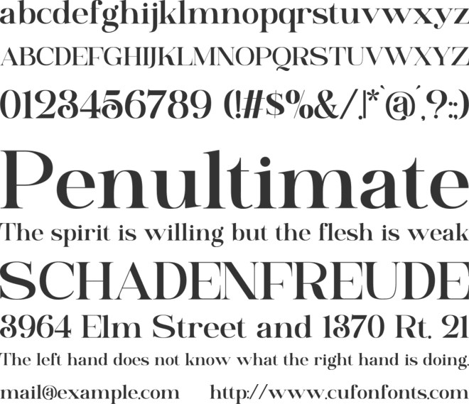 Dalgena font preview