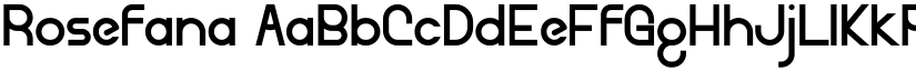 Rosefana font