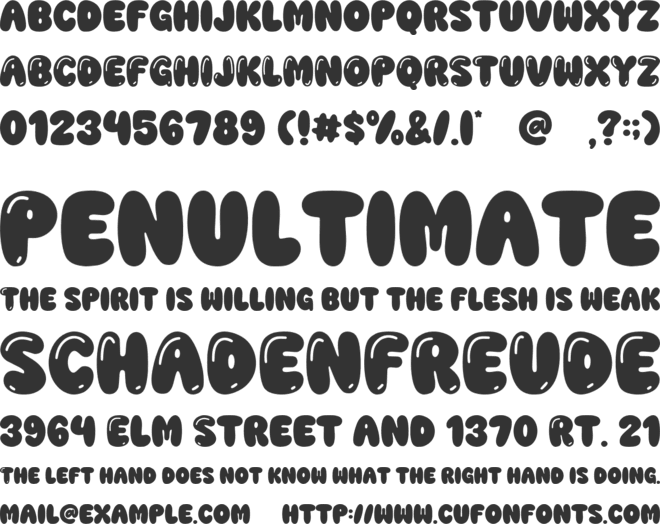 Merry Bright font preview