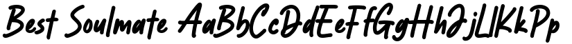 Best Soulmate font
