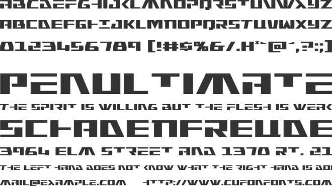 Yamato Class font preview