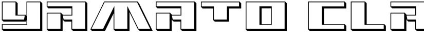 Yamato Class 3D font