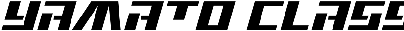 Yamato Class Condensed Italic font
