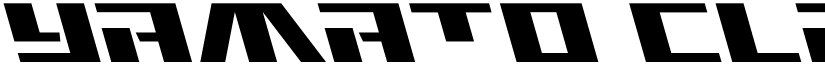 Yamato Class Leftalic font