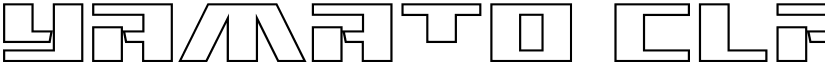 Yamato Class Outline font