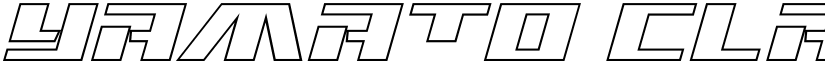 Yamato Class Outline Italic font